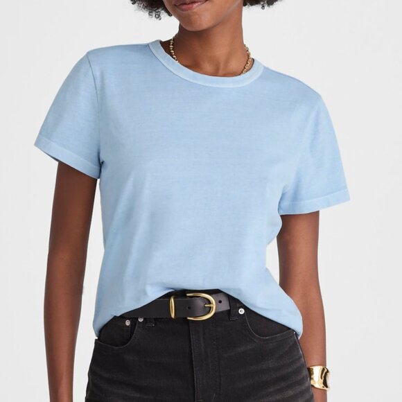 Madewell  The Perfect Crewneck Tee in Cotton Size Small - Picture 1 of 13